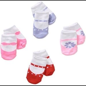 Newborn Baby Girl dots Sock Set
